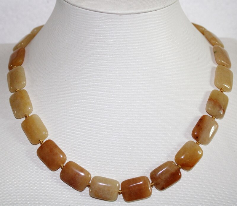 natural stone necklace crystal agates malachite tiger eye Square beads for women jewelry necklace vintage style 18 inches