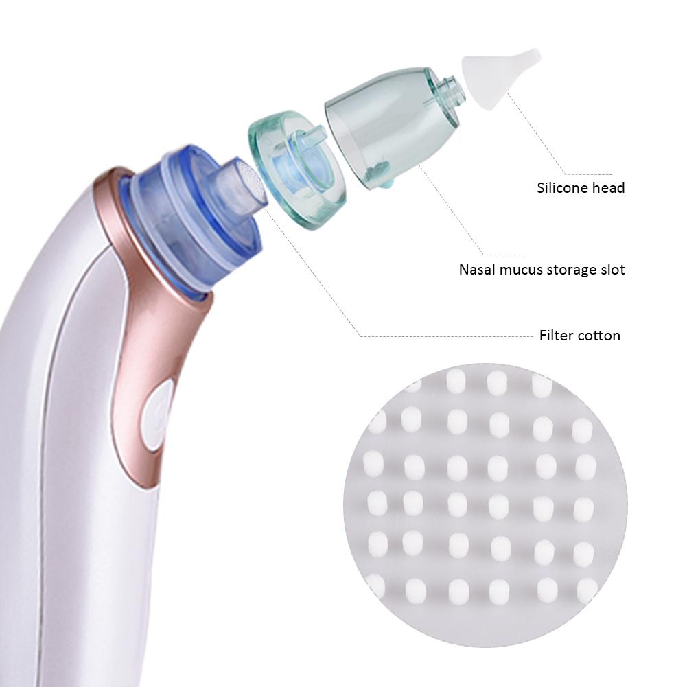 200 stk baby nasal aspirator filter bomuld nasal suge enhed tilbehør engangs filter bomuld næse renere