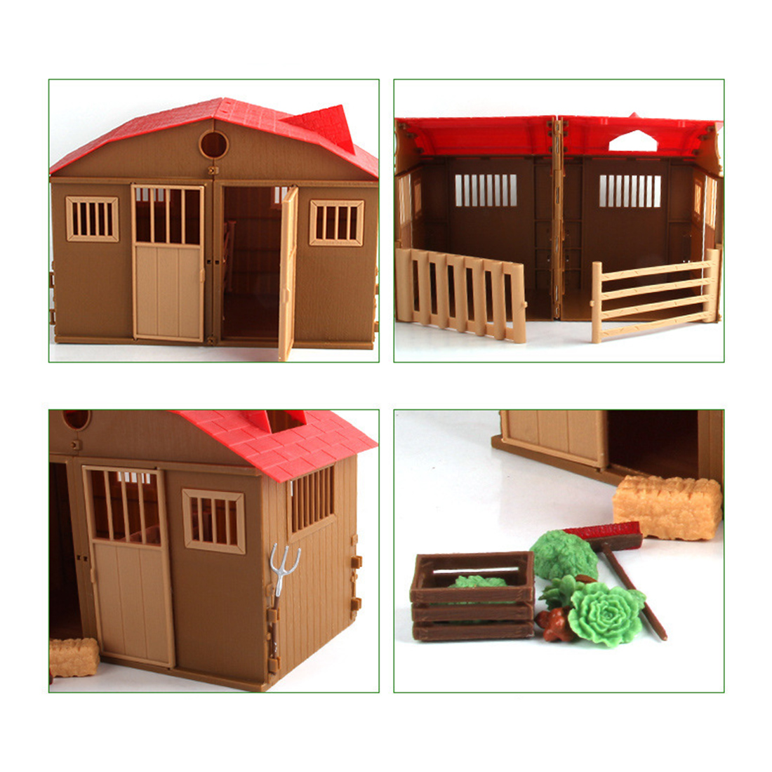 Diy samling sandbord gård model simulation græsning sommerhus model legetøj