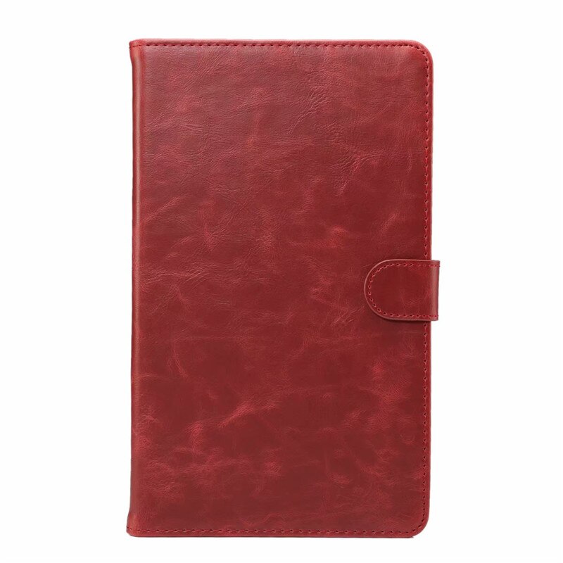 Leer voor huawei mediapad  m5 10 pro 10.8 " flip stand smart case voor huawei mediapad  m5 10.8 cover tablet pc shell: Rood