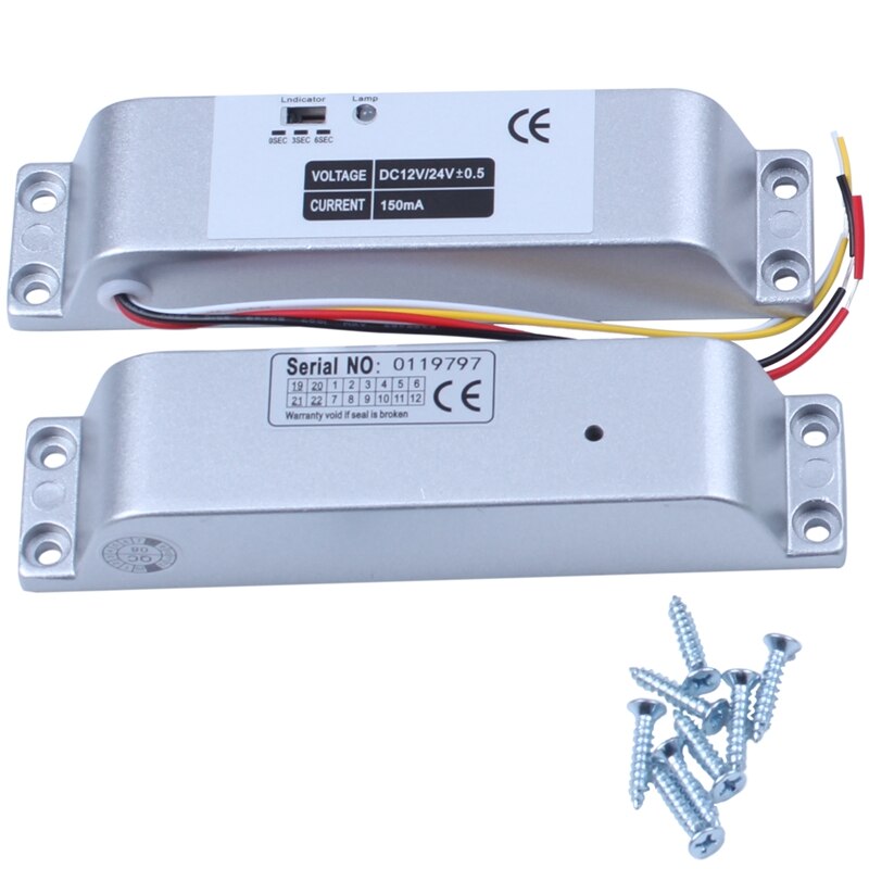 RFID Keypad Door Access Control System Kit Electric netic Electronic Door Lock Power Supply 5Pcs Key Fobs Full Set Door Secur