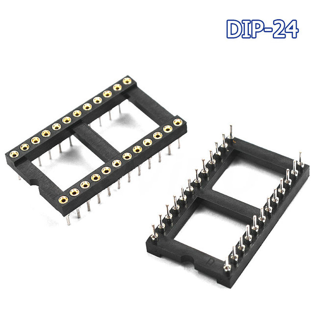 10 Teile/los IC Sockel tauchen6 tauchen8 tauchen14 tauchen16 tauchen18 tauchen20 tauchen28 tauchen40 Stifte Stecker tauchen Buchse 6 8 14 16 18 20 24 28 40 Stift: Braun