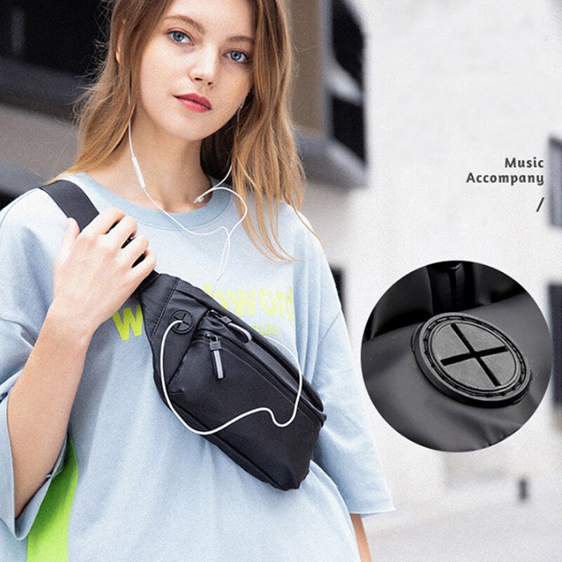 Traveling Waist Bag For Women Outdoor Sports Crossbody Bags Casual Waterproof Multifunction Purse Men Chest Pack G210