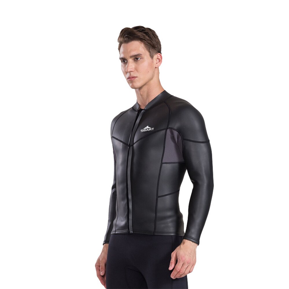 Hommes 2mm néoprène combinaison veste avant fermeture éclair planche à voile Scube plongée ski nautique sous-marine Sbart Anti-UV plongée veste