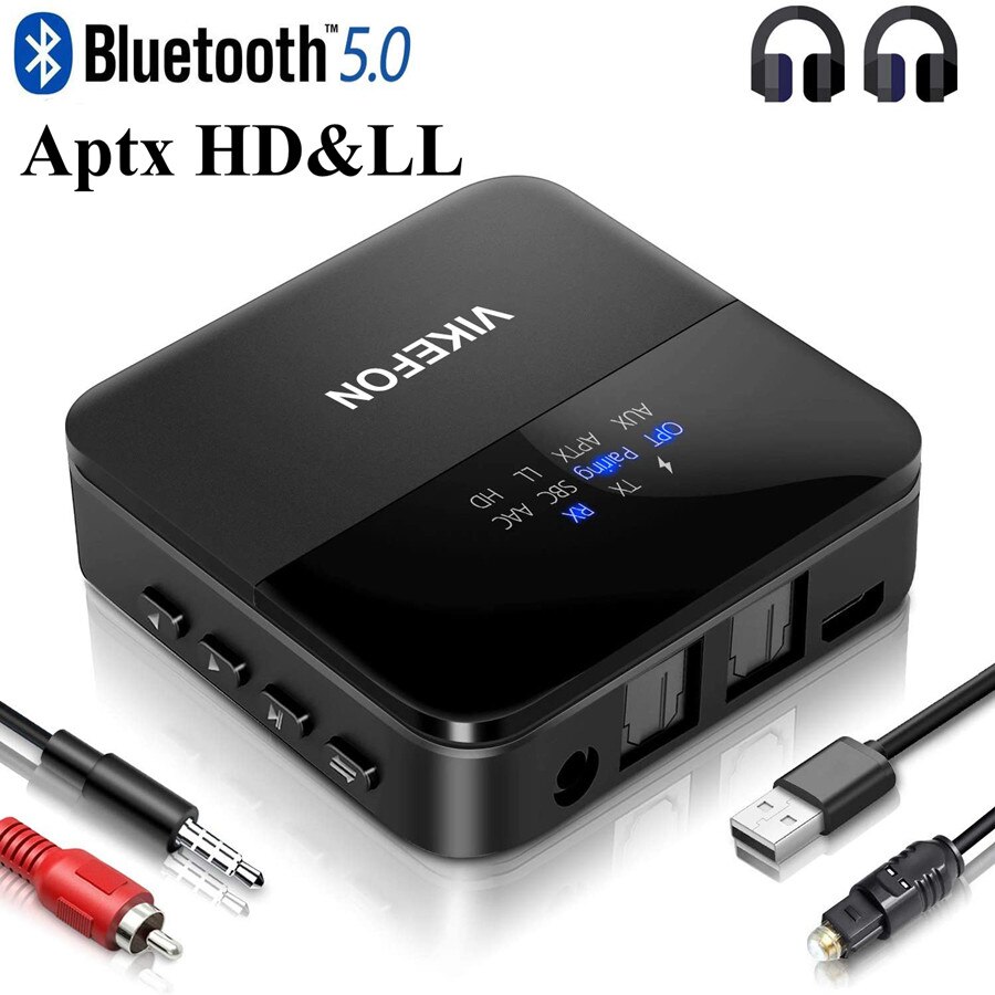 CSR8675 AptX HD LL Bluetooth 5.0 Audio Trasmettitore Ricevitore Stereo TV PC Auto Adattatore Wireless Dongle RCA SPDIF 3.5 millimetri aux Martinetti