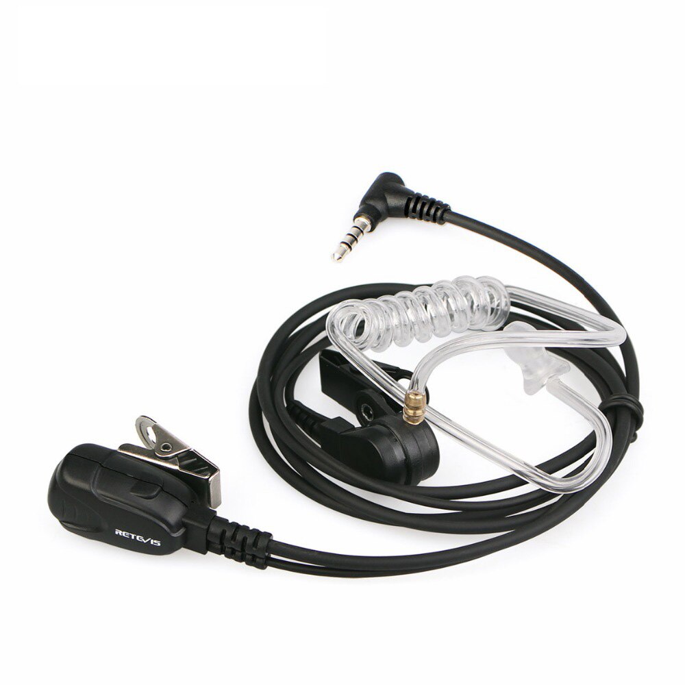 Walkie Talkie Headset Ptt Mic Air Akoestische Buis Oortelefoon 3.5 Mm 1-Pin Voor Yaesu Voor Vertex VX-5R VX-3R retevis RT40 RB15 RB615