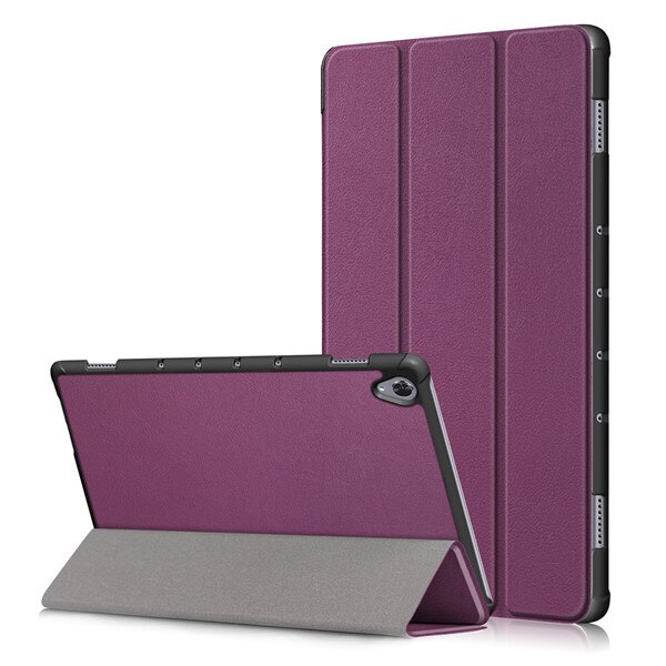 GLIGLE Magnet leather Case Cover for Huawei MediaPad M6 10.8 tablet shell +Screen film+touch pen: purple