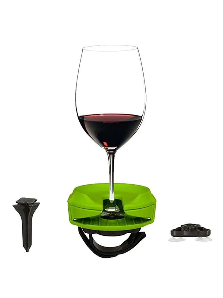 Outdoor Portable Wine Glass Holder Plastic Wine Stake For Champagne Picnic Boat Bathtubs Chair Armrest Wine Glass Holders