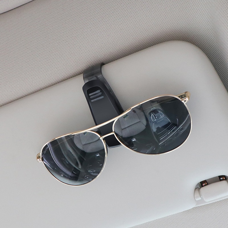 Bil solskærm visirbriller klipkort solbrilleholder lommeklemme til tesla model 3 model x model s bil universal tilbehør