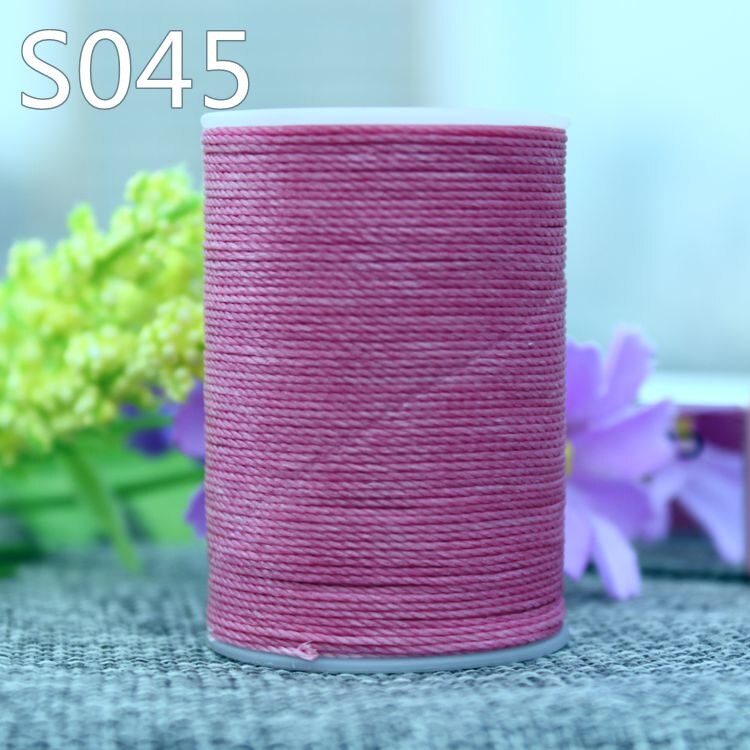Yl055 0.55mm vokset trådsnor for skinnsøm, skinnsnor skinntråd: S045