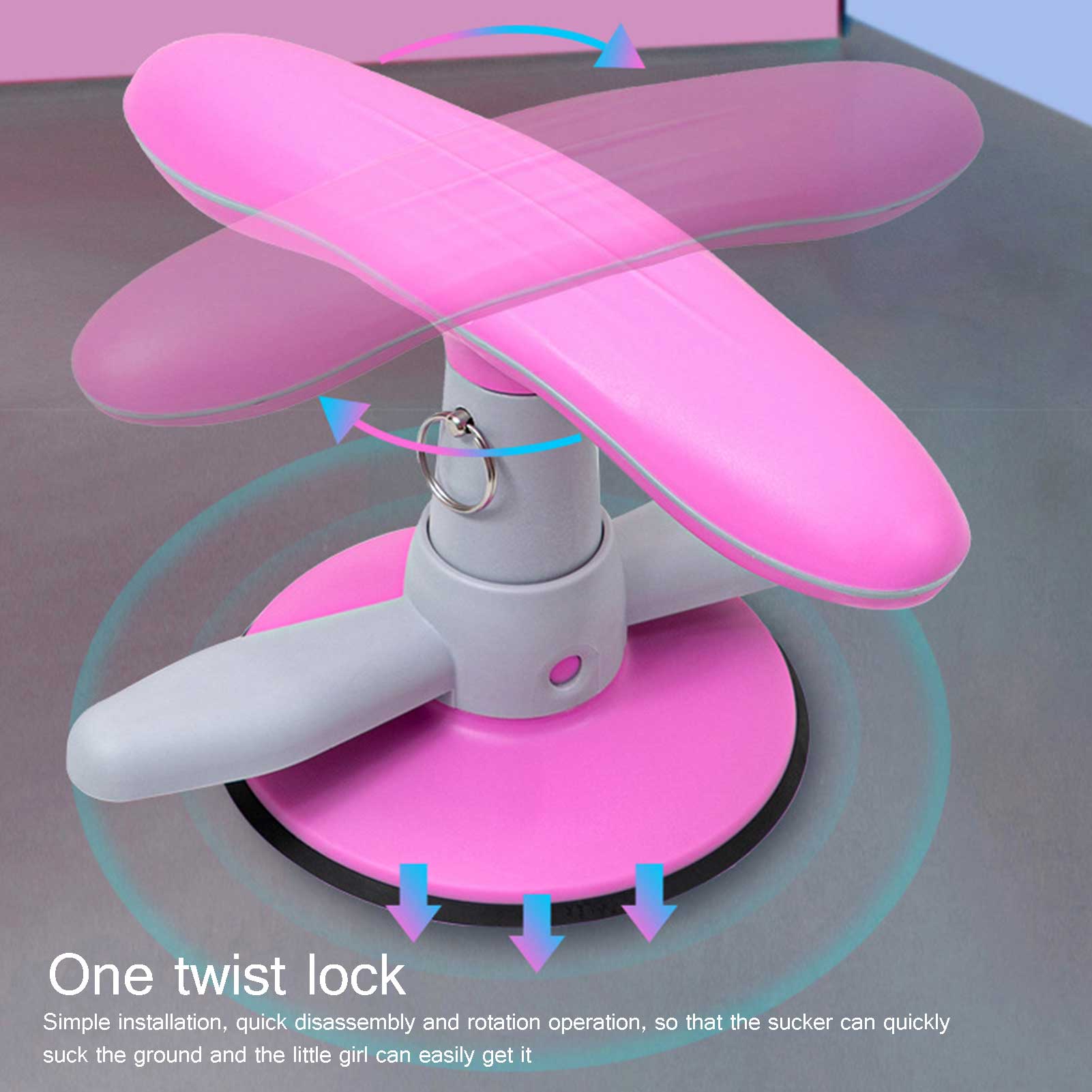 Fitness Sit Up Bar Assistent Gym Oefening Buikspier Fitness Sit Up Trainner Aid Home Gym Self-Zuig Situp assist Bar