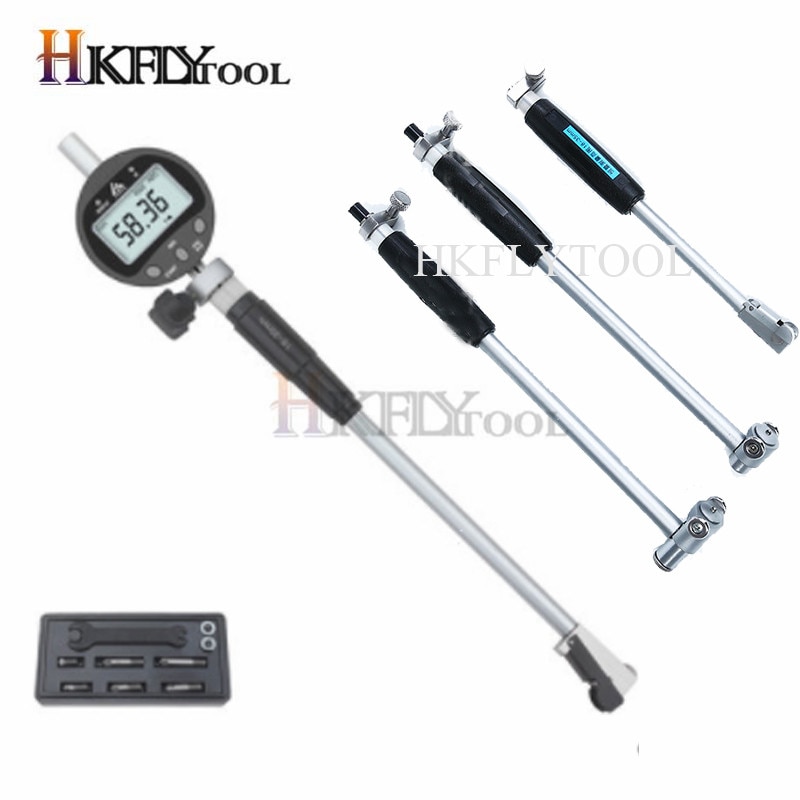 50-160mm Inner Diameter Bore Gauge Measuring Rod + Probe Accessories 10mm indicaotor Inner Diameter Gauge 12.7mm digital indica