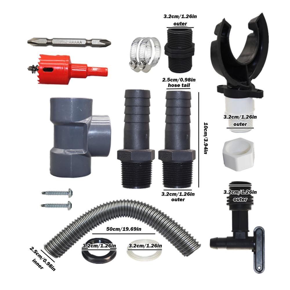 Rain Water Catching System Rainwater Harvesting System Efficient Rain Barrel Kit For Rainwater Collection From Gutter Rainwater: WHITE