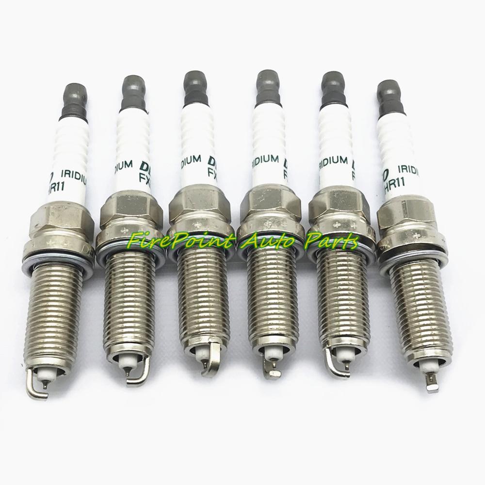 4 Uds iridio de bujías de platino FXE20HR11 FXE20HR-11 para 22401-JD01B 22401JD01B DF6H11B DILKAR6A11 LZKAR6AP-11 PLZKAR6A-11: 6PCS