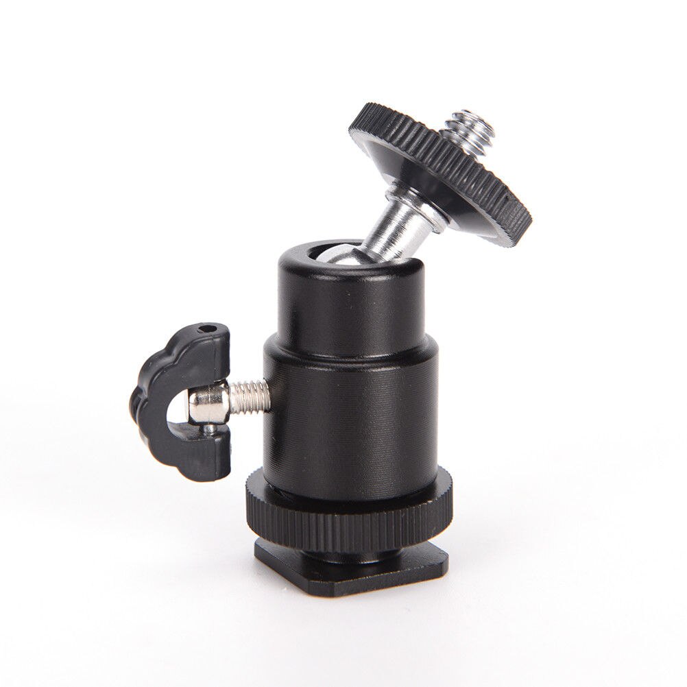 Pour appareil photo trépied lumière LED Flash support monture pour support 1/4 adaptateur de chaussures chaudes berceau rotule avec serrure
