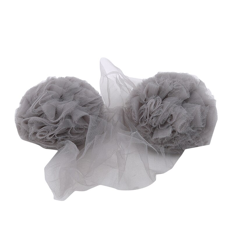 Baby prinzessin Raum Dekoration Girlande Ball Garland Bunting Für kinder Moskito Chiffon Ball Anhänger Baby Bettwäsche Zubehör: gray