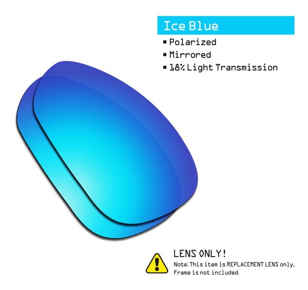 SmartVLT Vervanging Lenzen Gepolariseerde voor Oakley Crosshair 1.0 (2005) Zonnebril-Meerdere Paren Verpakt: Ice Blue-ShieldCoat
