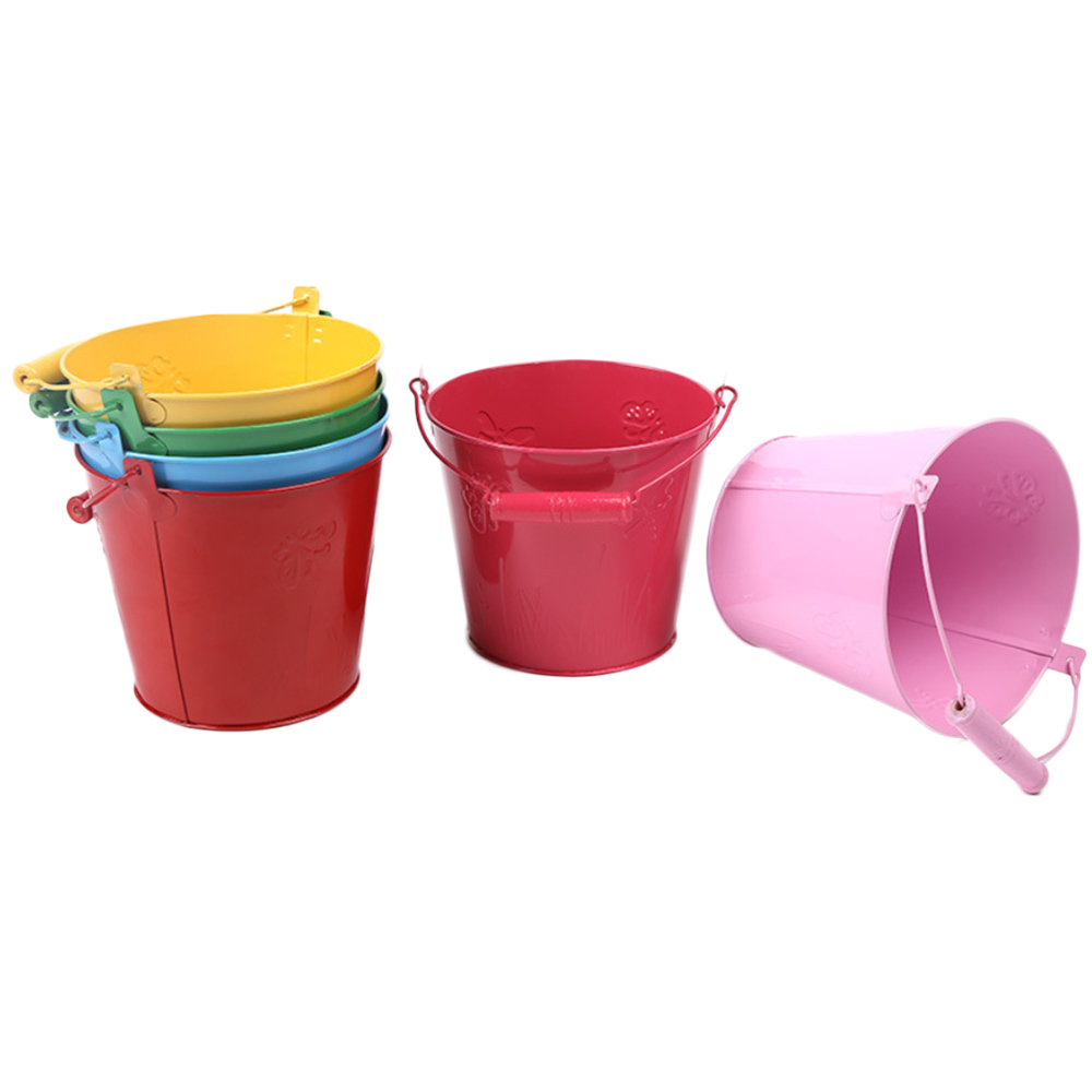 Baby Kinder Dusche Bad Spielzeug SandSand Wasser Spielzeug Strand Eimer Gartenarbeit Verzinktem Wc Eisen Spielen Sand Barrel Spielzeug