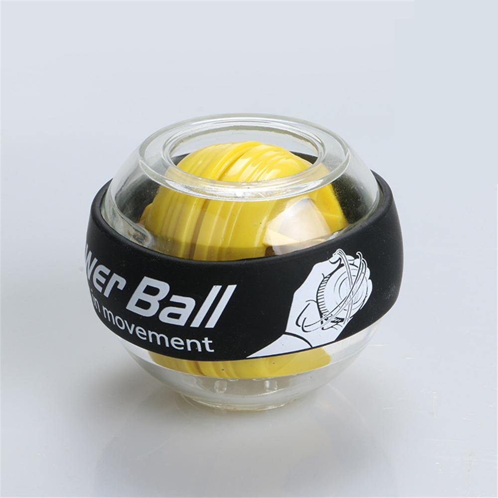 Glowing Wrist Ball Gyroscope Powerball Hand Gripper Centrifugal for Arm Wrist Training Muscle Relax and Relieve Stress Fitness: Yellow