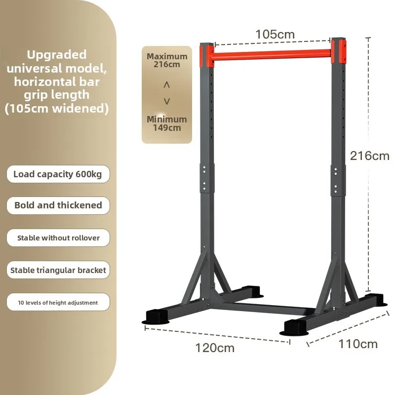 202590/105cm barre orizzontali per uso domestico, attrezzatura fitness da interno, trazioni a terra, stretching, braccio per allenamento fitness: Viola