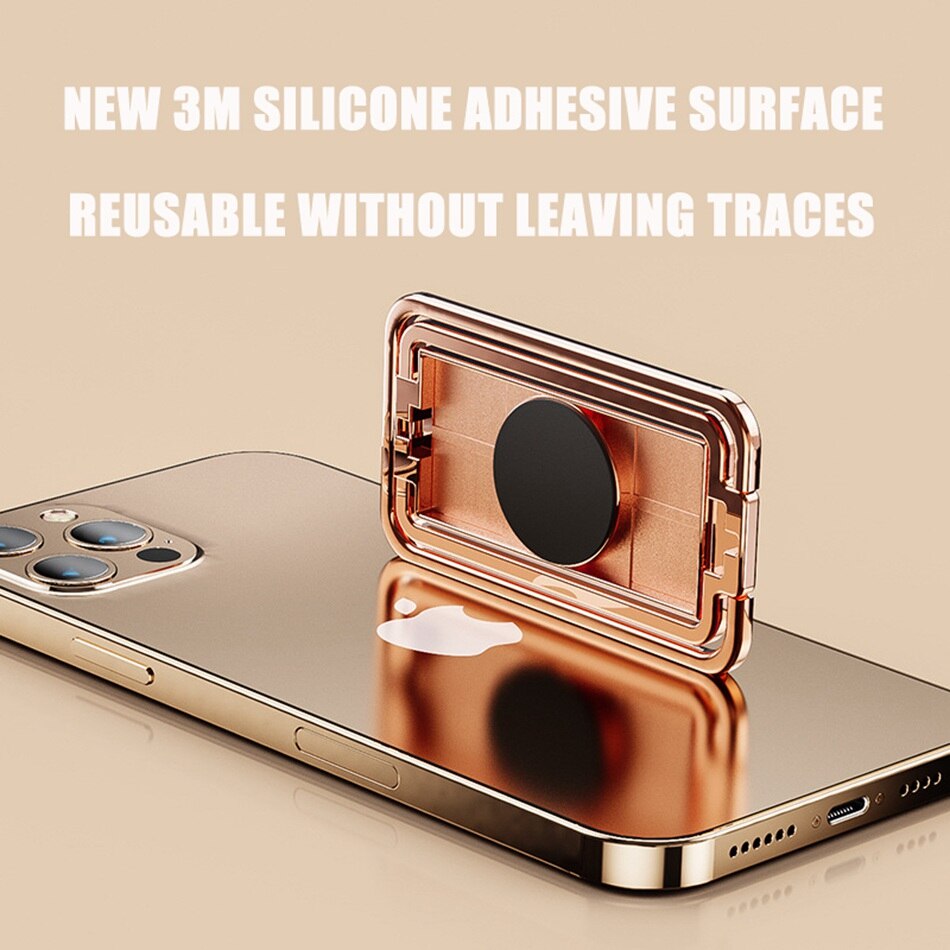 Soporte Universal para teléfono móvil, accesorio de aleación de Zinc, anillo plegable, ultrafino, magnético, para coche, tableta, PC, escritorio