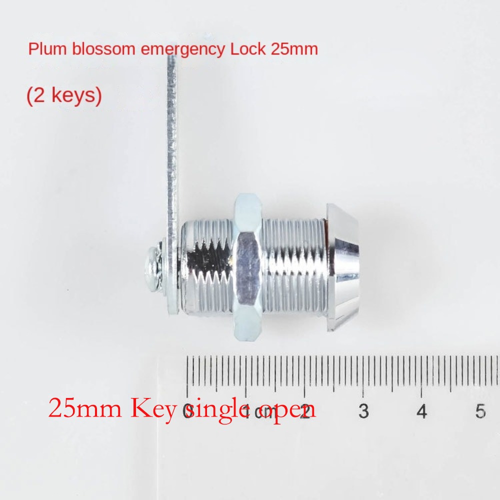Serrature per cassetta di sicurezza con 2 chiavi Armadietto in metallo Scatola di distribuzione dell'energia Serratura con linguetta meccanica Cassetta postale da scrivania Serratura di emergenza: blu