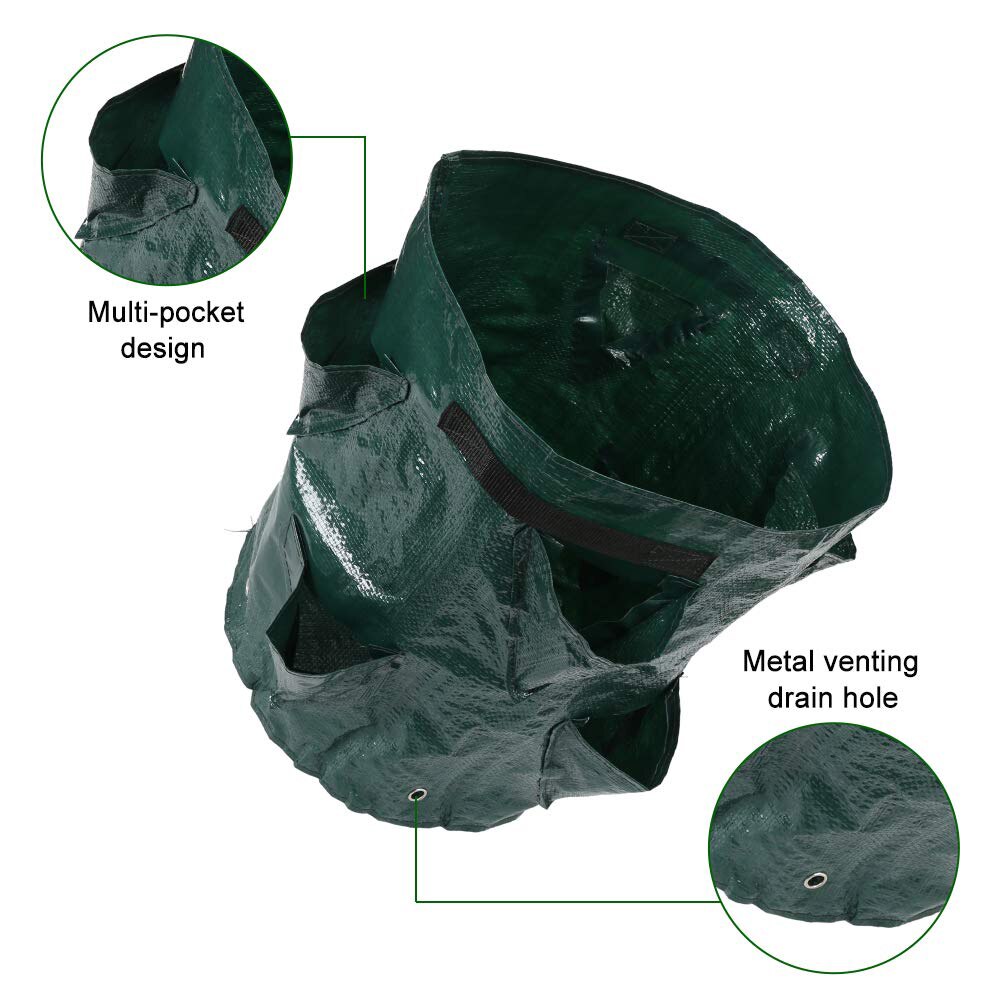 Vegetable Pot Flower Pot Plant Garden Grow Bag Strawberry Grow Planter Pouch Pot Vegetable Strawberry Grow Bag Jardineria D30