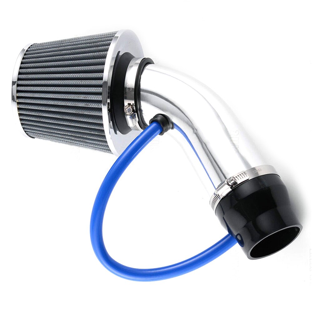 Kit de admisión Universal con filtro, tubo de conducto de 3 pulgadas con manguera fría de goma de 63mm a 76mm, tubo Turbo de inducción de alta potencia