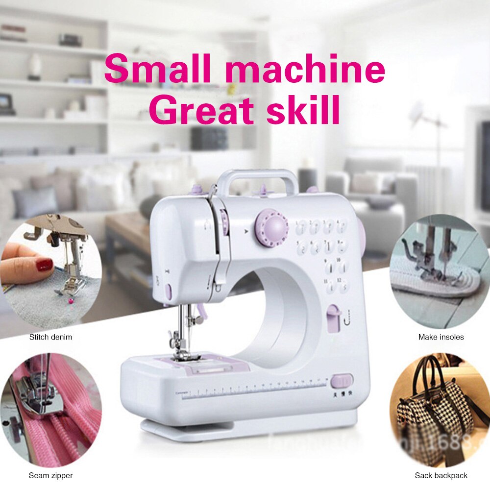 Naaimachine Fanghua 505 Naai Mini Handleiding Draagbare Assistent Thuis Elektrische Desktop Multifunctionele Dikke Afsluitbare