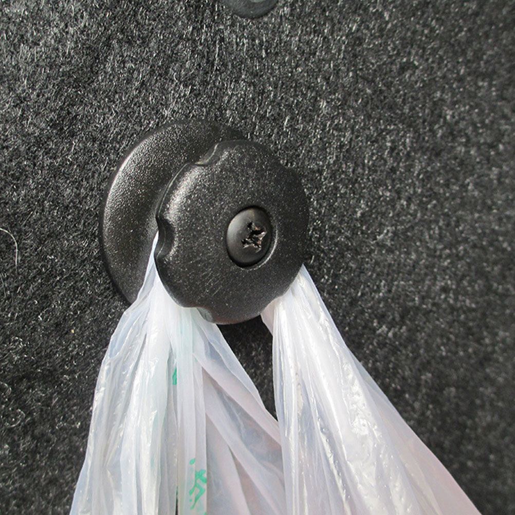 4pcs Universal Car Trunk Hooks Storage Net Hook Cargo Net Hook Multi-Function Car Storage Hook Self Tapping Screw Supplies