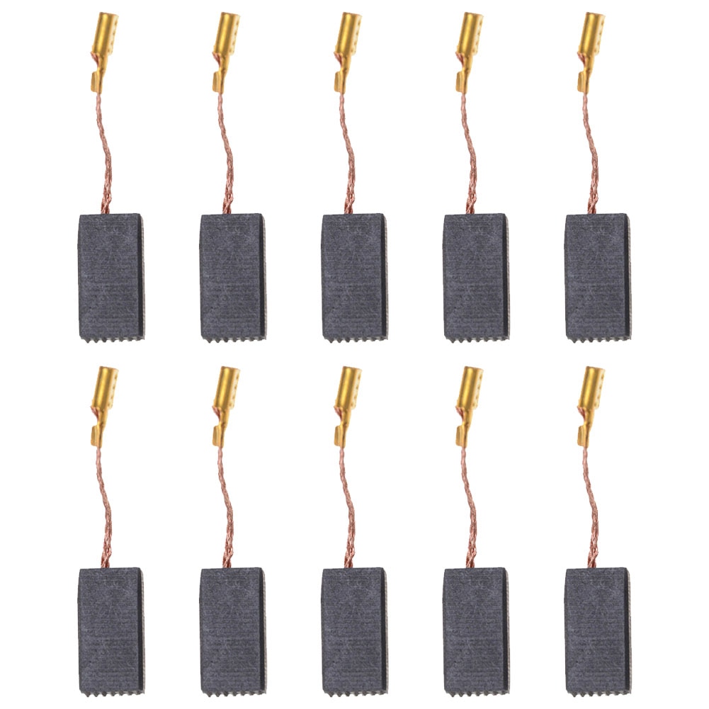 10pcs Universele Koperen Motor Vervanging Voor Haakse Slijper Power Tool Carbon Borstel Installeren Cirkelzaag Elektrische Boor