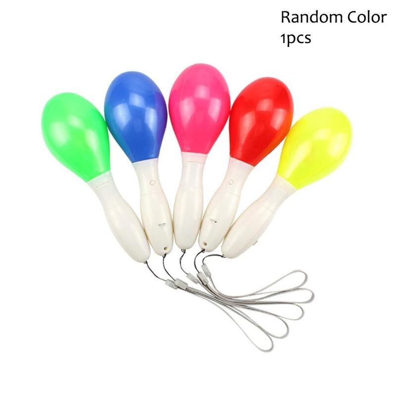 1 Uds aleatorio intermitente maraca de arena Bar utilería para animar el Color al azar para de noche: Default Title