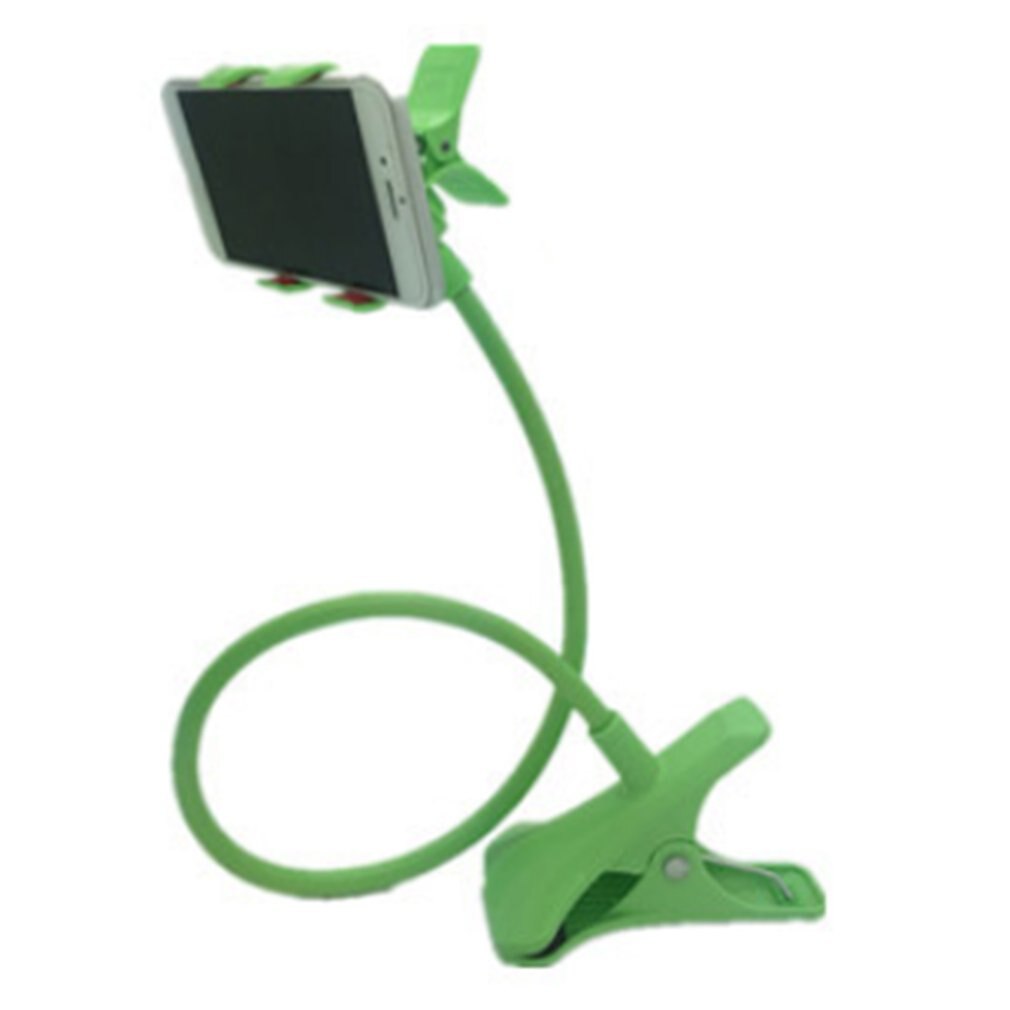 Soporte Universal para teléfono móvil, abrazadera de cuello de cisne Flexible, montaje de brazos largos para iPhone, Android, cama, escritorio: green
