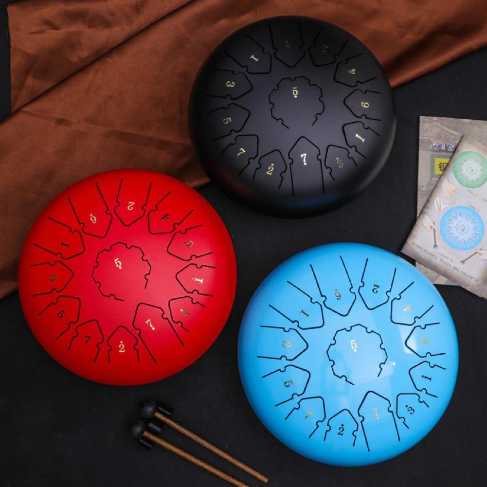 6 Inch 11 Tone C Key Buddhist Chanting Sound Healing Meditation Singing Drum Carrying Bag Percussion Instruments