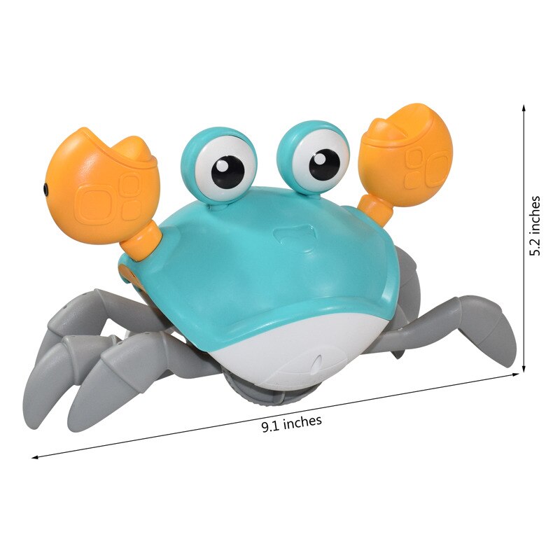 Elektrische Krab Octopus Dynamische Muziek Koel Licht Automatische Inductie Obstakel Vermijden Interactieve Ouder-kind Speelgoed Voor Kinderen