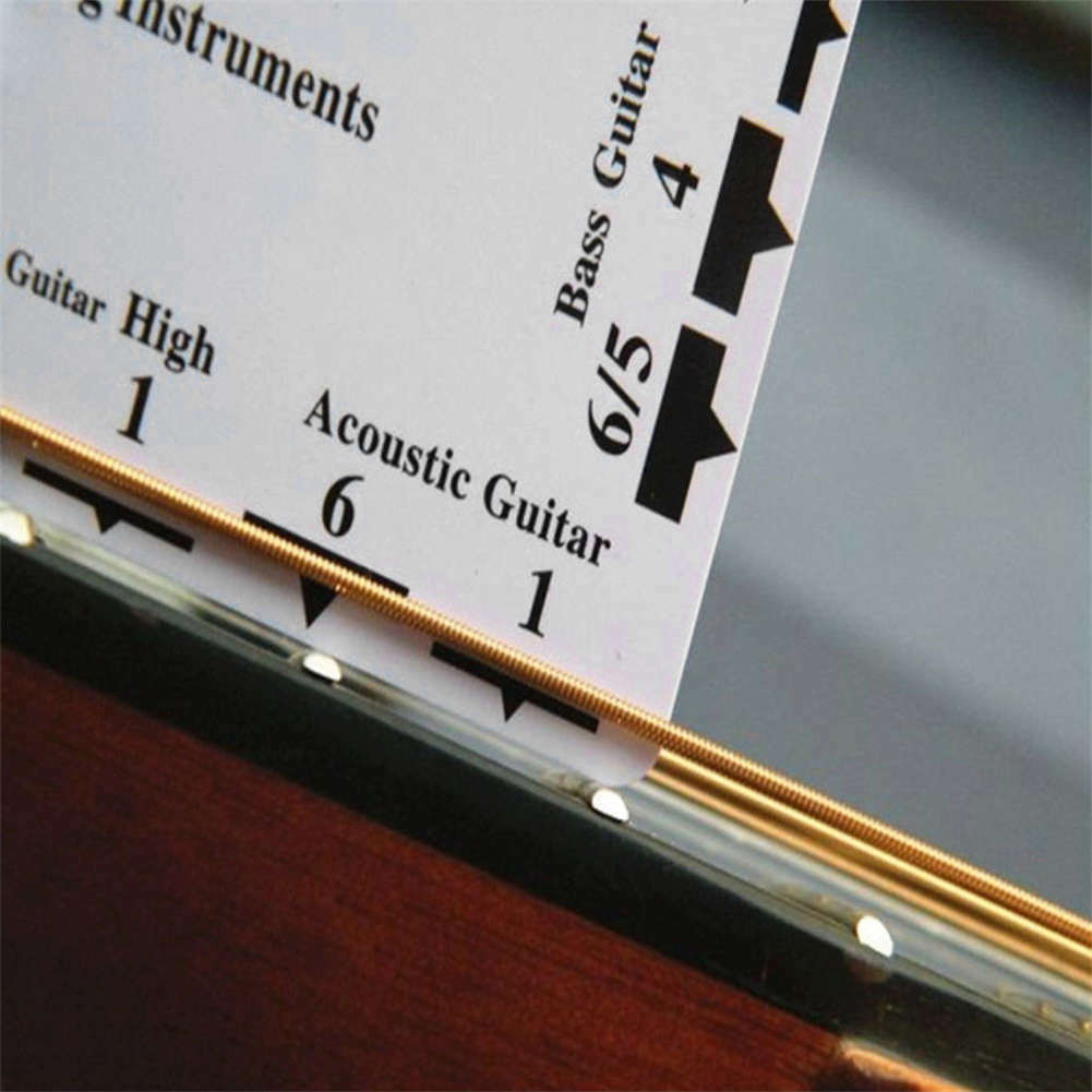 Guitar Pick Pro String Action Gauge Ruler Guide Setup Guitar Measuring Luthier Tool Steel