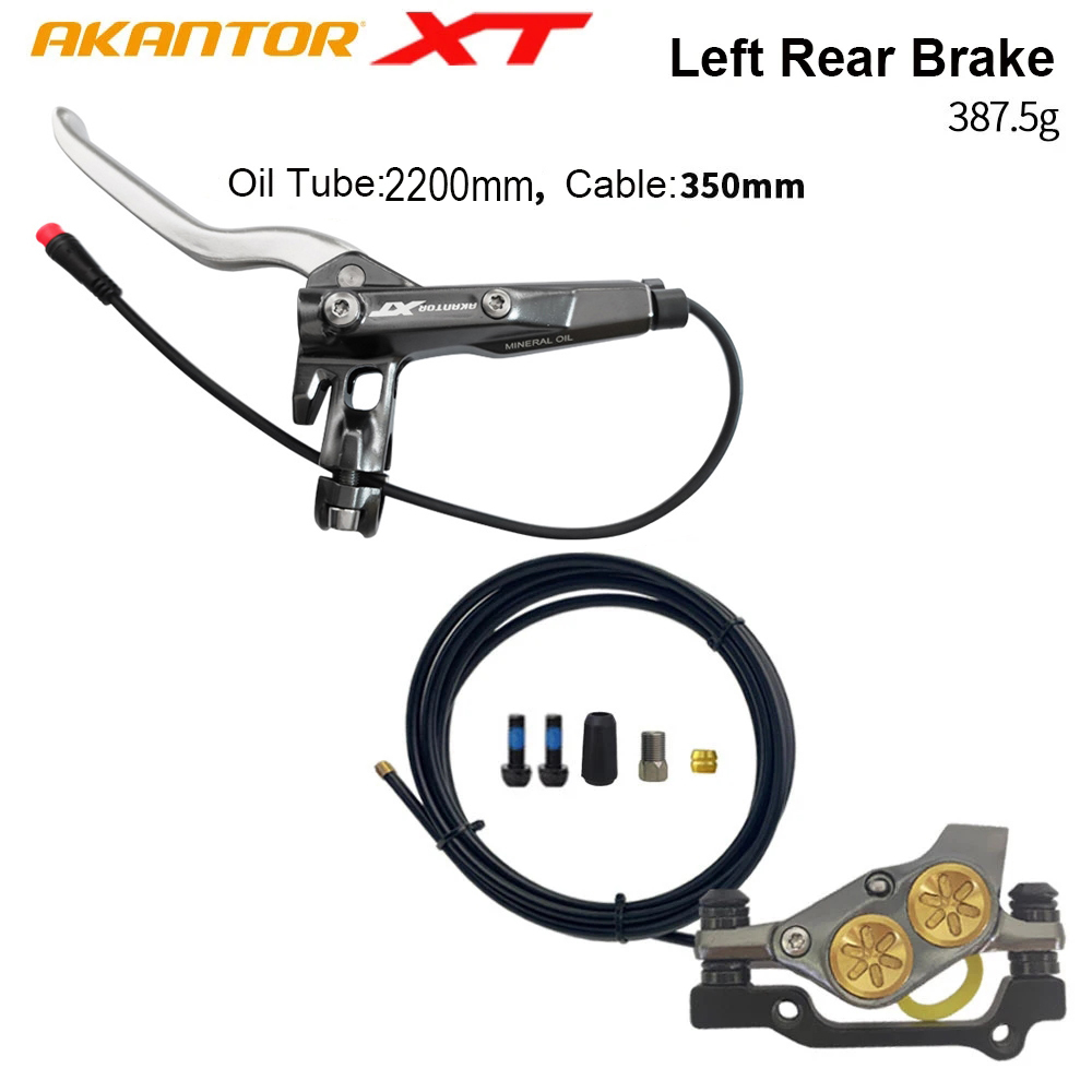 Bicicleta eléctrica plegable XT, freno de disco hidráulico de 4 pistones, frenos de presión de aceite, 950/1850mm, cuatro pistones ultraligeros: Borgoña