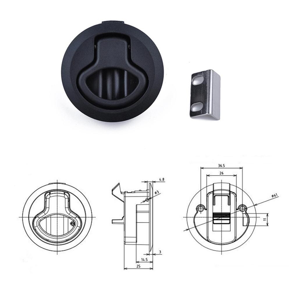 Car RV Trailer Toolbox Lock / Panel Toolbox Lock / Retractable Adjustable Toolbox Lock For Boat Deck Hatch 1/4"
