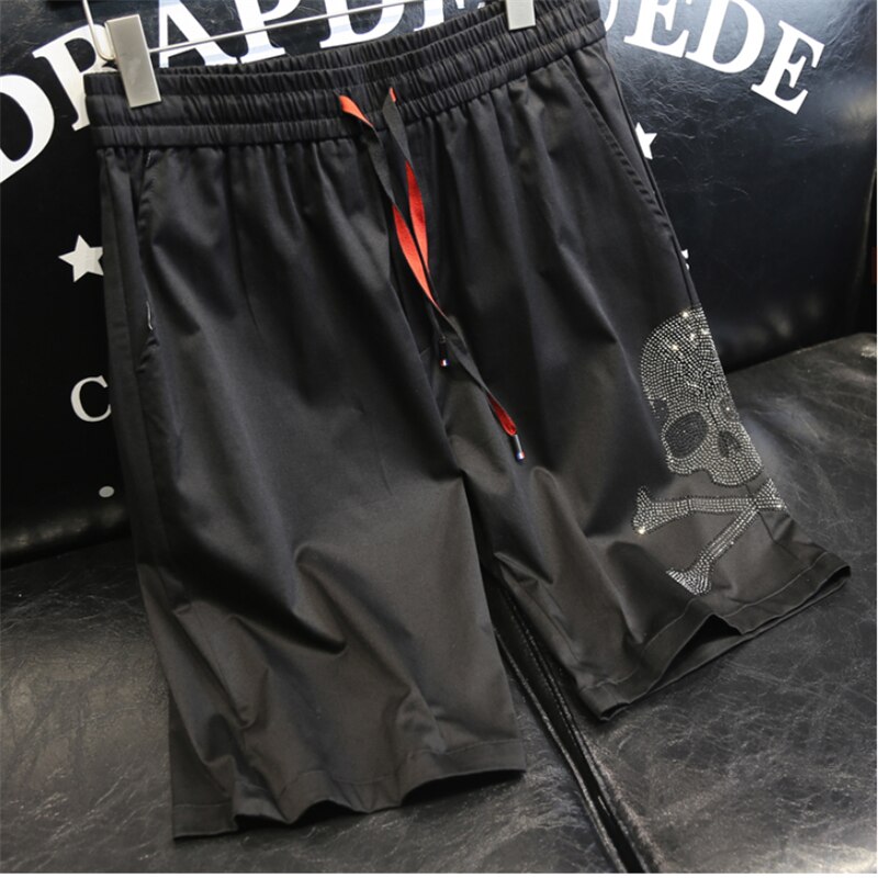 Zomer Steentjes Mannen Skull Shorts Snel Droog En Comfortabel Strand Shorts