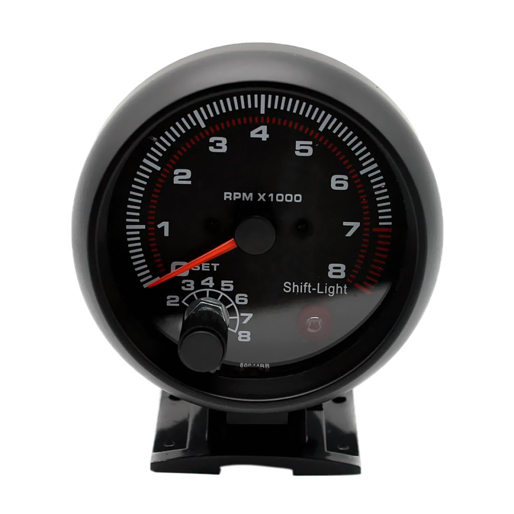 3.75inch 95mm Tachometer Tach Gauge for Auto Car 0~8000RPM 12V DC White LED Light