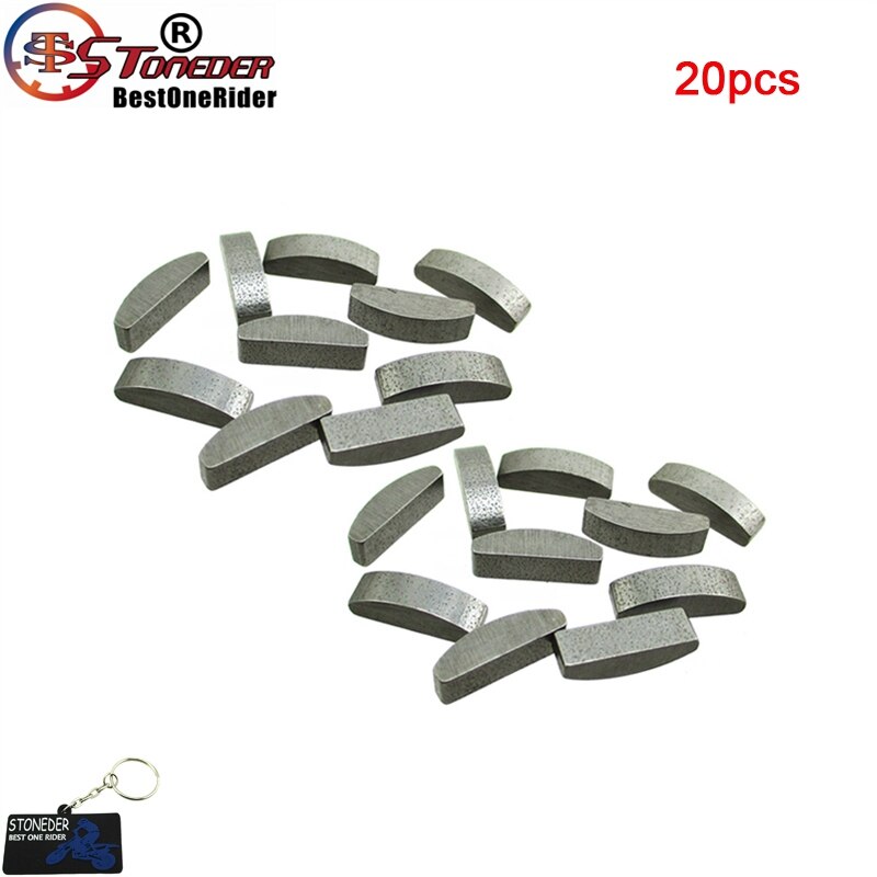 STONEDER Woodruff Key For Chinese GY6 125 150cc Scooter Moped ATV 152QMI 157QMJ Jonway JMSTAR Roketa Sunl Tank Peach Taotao: 20pcs