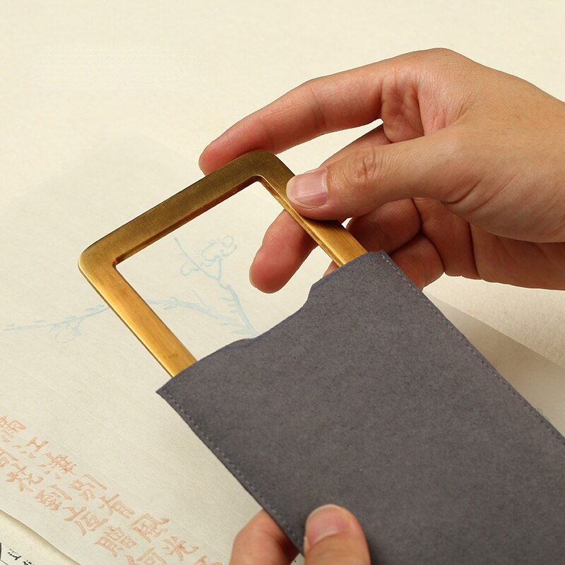 Messing Paperweights Creatieve Student Paperweights Chinese Kalligrafie Schilderen Papier Gewicht Xuan Papier Drukken Papier Gewicht