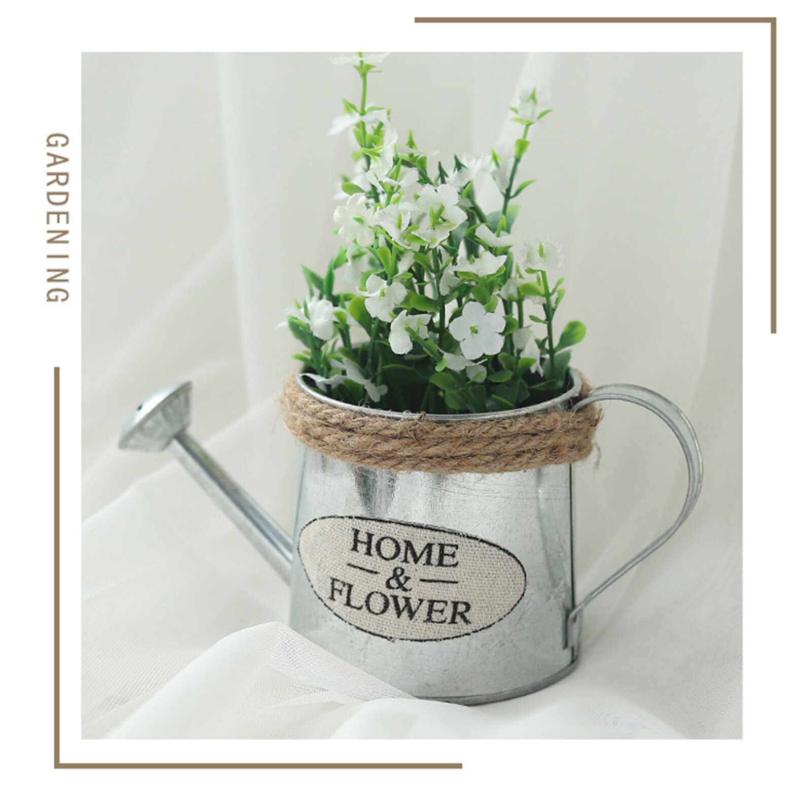 Water Cans Tin Shower Flower Bucket Toy Bucket Wild Flower Bucket Home Decoration