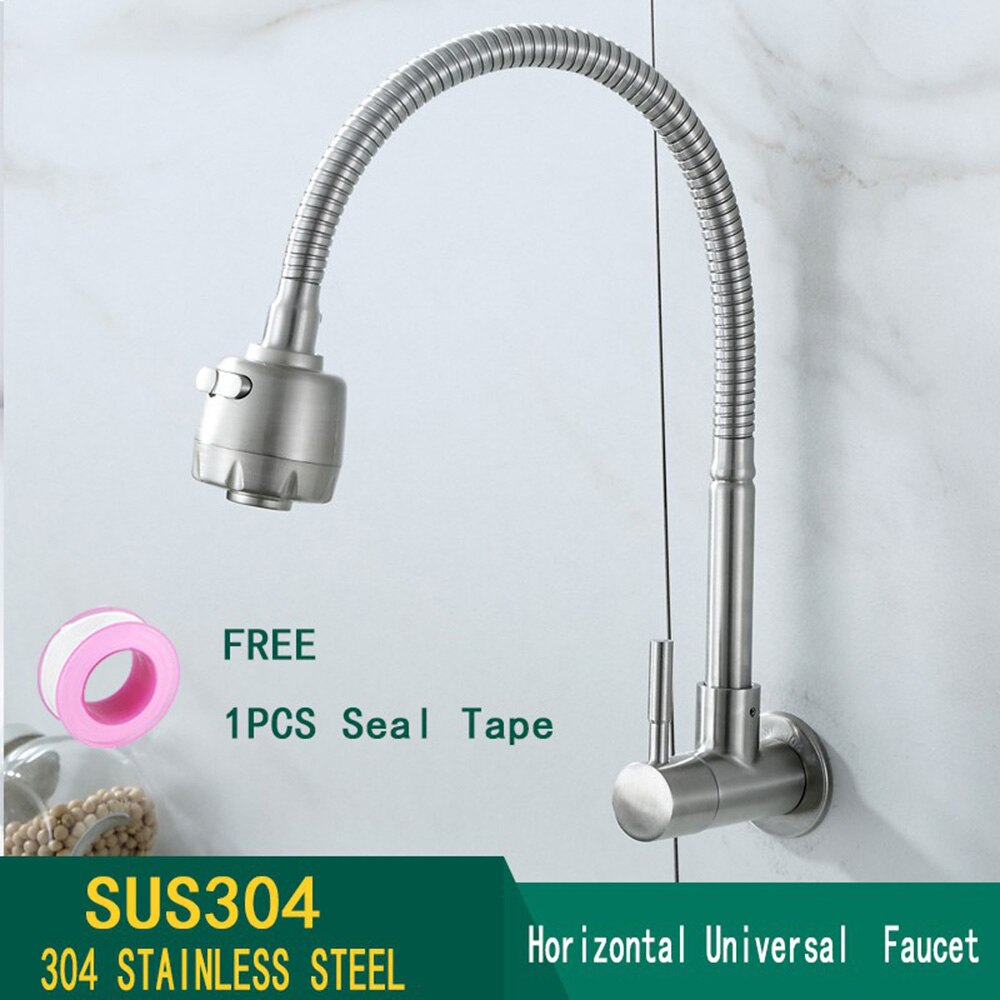 Grifo de pared para cocina SUS304, Solo Frío, 304, y de , novedad de