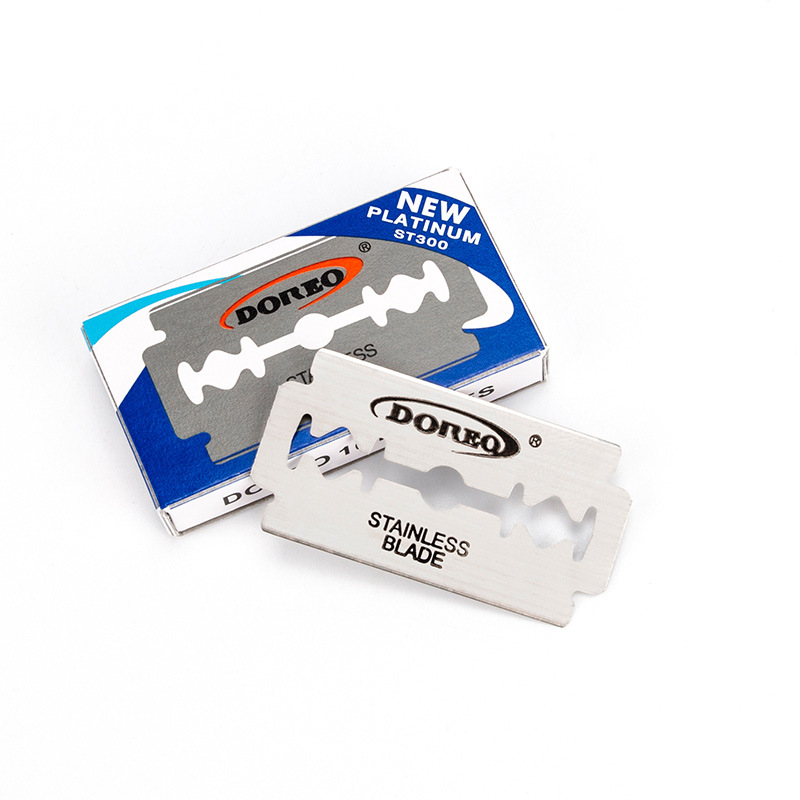 100Pcs Double-sided Razor Blades Stainless Steel Safety Men Shaving Blade for Classical Barber Manual Shaver Face Care Tool