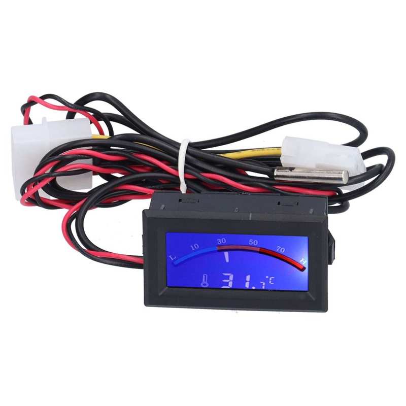 Mini Thermometer Electronic Temperature Meter High Accuracy for Computer Cases for Automobiles: TS-805-B (Blu-ray)