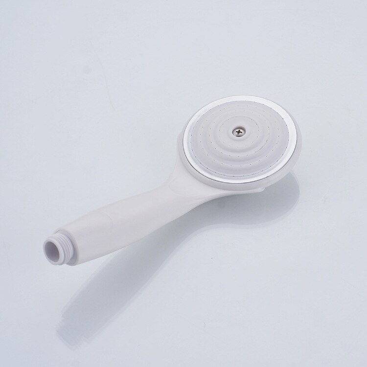 White Single-Function -resistant Hand-Held Nozzle Shower Nozzle Supercharge Water-Saving Cold ABS Shower Nozzle