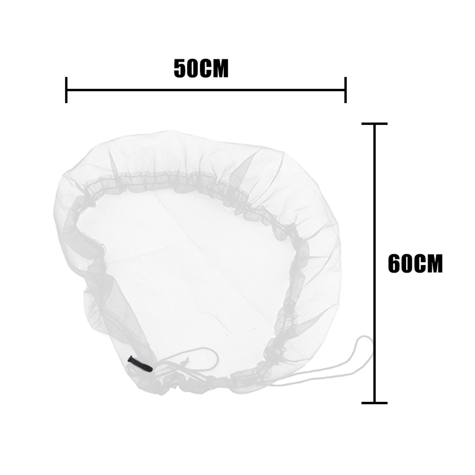 Rain Barrel Screen, Outdoor Dust-Proof Rainwater Collection Mesh Cover with Drawstring for Garden, Park: L
