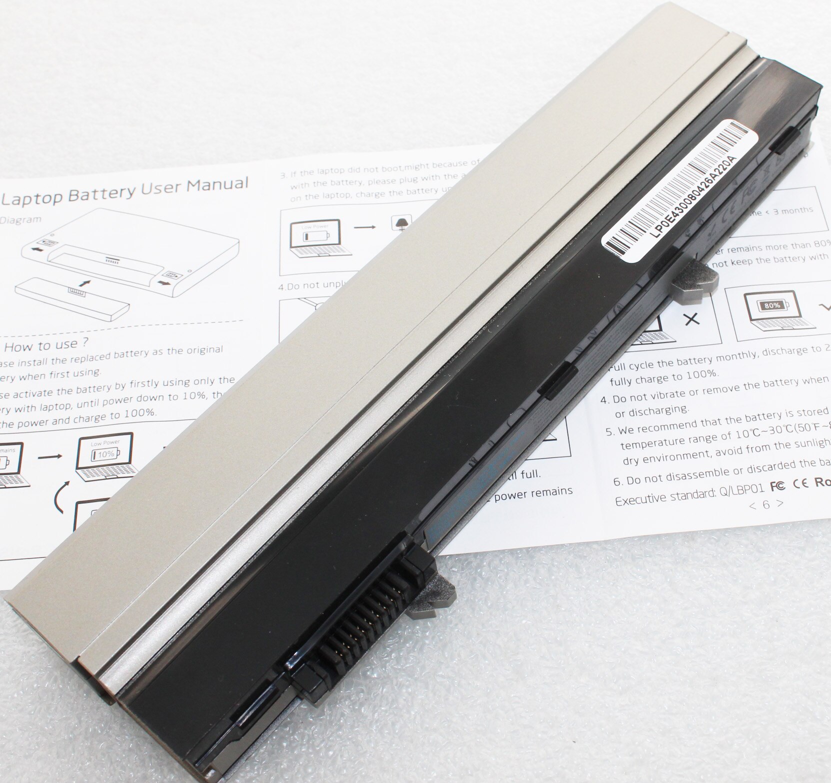 Batería para ordenador portátil Dell Latitude E4300 E4310 312-0823 FM332 WJ386 XX327 XX337 HW898 FM335 FM338 312-0822 312-0823 R3026 U817P PC