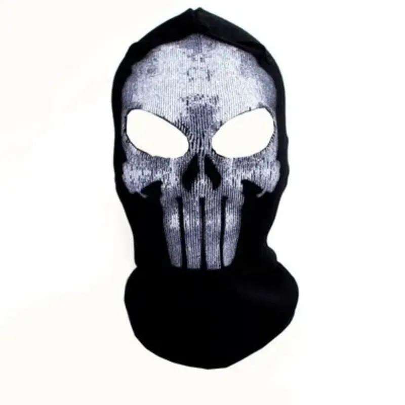 Schwarze Maske Sturmhaube Mützen Hüte Männer Geisterschädel Vollgesicht warm Maske Kapuze Mütze Gorros hombre Casquette Sturmhaube: Gelb